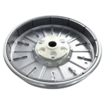 Rotor LG 4413ER1002F – Vista en perspectiva Rotor Assembly LG 4413ER1002F (WDC246Y01R.ABB) en perspectiva; anillo de imanes y cubo central