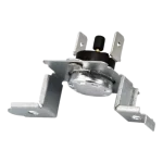 Termostato LG 6931EL3003C con botón de reset, vista lateral del conjunto y soporte