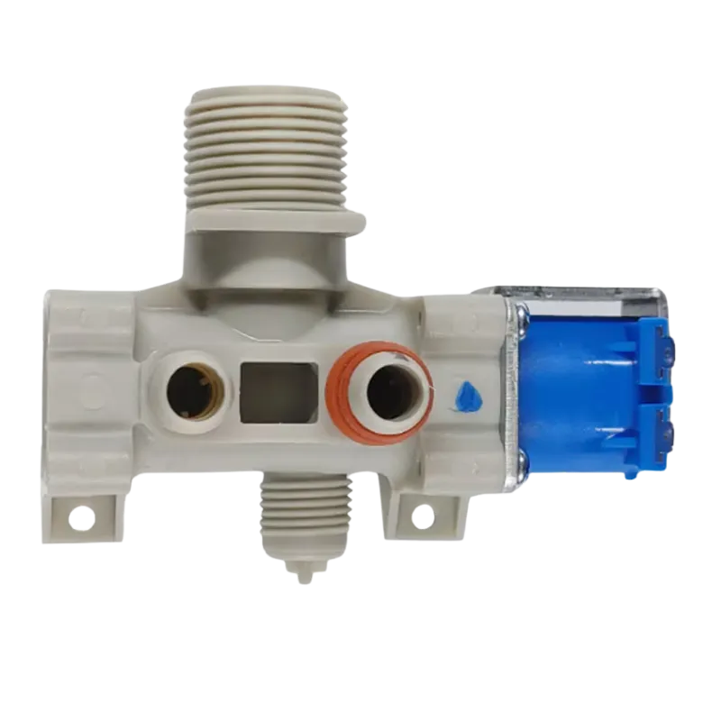 Vista frontal válvula entrada LG AJU74352601 original para lavadora Inverter Válvula de entrada de agua fría AJU74352601 para lavadora LG vista frontal