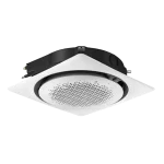 Aire acondicionado cassette redondo Samsung 60000 BTU vista diagonal