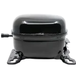 Compresor LG TCA37032002, perfil lateral sobre base metálica.