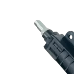 Amortiguador de fricción LG ACV73730204 — primer plano del vástago metálico y carcasa negra con orificio de fijación