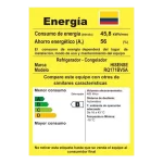 Etiqueta energética Nevecon Hisense RQ171BV5A No Frost 483 litros clasificación B
