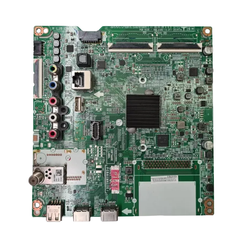 Main Board EAX67872805 frontal con puertos y conectores LG 43UK6200