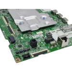 Main Board LG EBU66369025 vista en perspectiva con RJ45 y conectores LVDS
