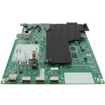 Detalle de componentes electrónicos en mainboard LG EBU66312901