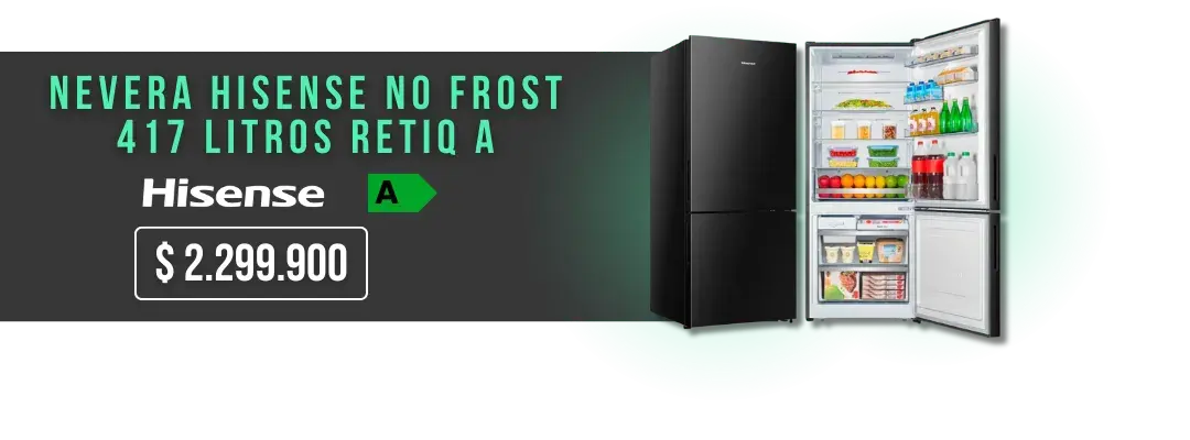 Promoción Nevera Hisense No Frost 417 Litros