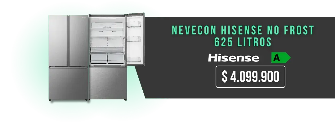 Promoción Nevecon HISENSE No Frost 625 Litros BCD625 Retiq A