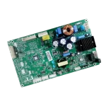 Placa MAIN LG EBR84185725 – vista frontal Placa MAIN LG EBR84185725 vista frontal con microcontrolador y conectores