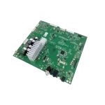 Vista angular de la tarjeta Main EBR85801202 con disipador y condensadores