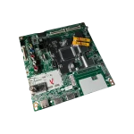 Main board LG EBU65656001 en ángulo 3/4 con puertos delanteros y blindaje