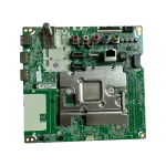 Tarjeta madre LG EBU65692801 vista superior centrada con conectores AV, HDMI y puerto de red