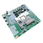 main board lg ebu65711001 perspectiva opuesta con puertos y conectores de cinta