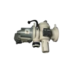 Conjunto de bomba de drenaje Samsung DC97-20621A en perspectiva tres cuartos