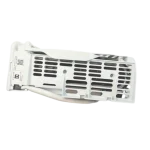 Fabricador de hielo Samsung DA97-13415B 120V vista lateral con carcasa blanca