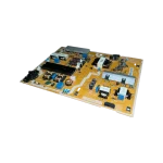 BN44-00808E | Perspectiva 3/4 izquierda de la PSU Fuente de poder Samsung BN44-00808E en perspectiva opuesta, con bobinas, fusibles y conector AC visibles