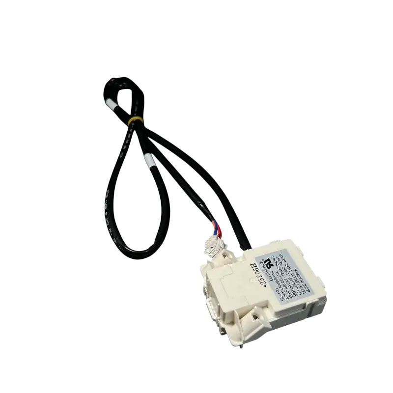 EBF61674802 LG – Lid Lock & Switch con arnés Interruptor de bloqueo LG EBF61674802 con arnés y conector, vista en perspectiva