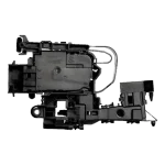 Interruptor DC34-00028A vista interna con numeración de pines 1–3 y guía metálica