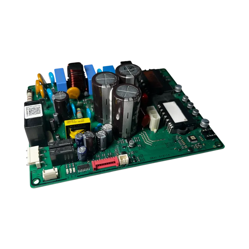 Main Board DB93-10938A para Aire Acondicionado Samsung – Componente de repuesto. Main Board DB93-10938A para Aire Acondicionado Samsung, vista desde arriba mostrando los componentes internos.