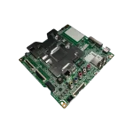 Placa principal LG EBU64692806 en perspectiva 3/4 con puertos y ranuras del panel