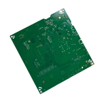 Reverso PCB LG EBU64729603 para 55UK6350PDC – pistas y soldaduras en vista diagonal