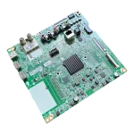 Main board LG EBU64791204 55UK6200PDA.BWCWLOR vista en perspectiva con HDMI USB LAN AV y módulo RF