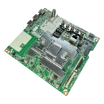 Main board LG EBU65690901 55SM8100PDA vista en perspectiva derecha con sintonizador RF y HDMI