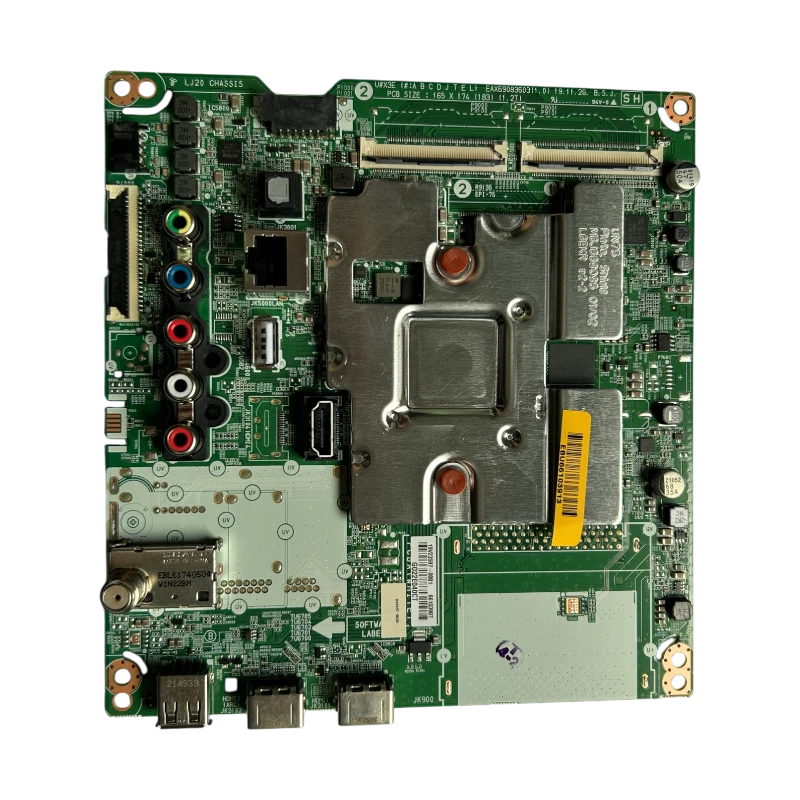 Main Board EBU66103913 para TV LG UN/NANO – vista superior con puertos y blindajes