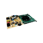 Main Board BN96-52602D vista frontal derecha con puertos HDMI en primer plano