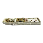 PCB DC92-01434N – vista posterior del conjunto Reverso del módulo DC92-01434N con componentes SMD y carcasa