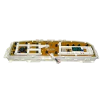 Main Board DC92-01753G – Vista lateral de conectores Main Board DC92-01753G para lavadora Samsung, vista lateral de los conectores