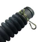 Manguera 5215EA3001E – Abrazadera y extremo Detalle de abrazadera metálica en el extremo corrugado de la manguera 5215EA3001E