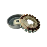 Estator BLDC HUDSON SDM700 del motor Samsung DC93-00309C; detalle de bobinas de cobre y arnés.