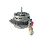 Motor-AC-EAU63363001-6 Motor de centrifugado LG EAU63363001 con arnés y conectores en primer plano