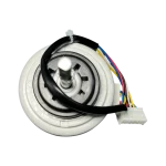 Motor BLDC DB31-00694A – vista superior del eje con cableado y conector