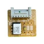 Módulo PCB EBR74329208 con conector blanco multipin y chip EEPROM DIP, vista superior, repuesto LG VM122CL.NB1 REP-645