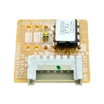 PCB Assembly Sub EBR74329208, vista superior invertida con conector CN-OPTION al frente y resistencia axial, para LG VM122CL.NB1