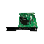 Main board BN94-15360D Samsung 55” TU8000; vista superior con puertos alineados y blindaje negro.