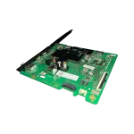 Main board Samsung BN94-16080S para Crystal UHD TU8000, vista en perspectiva con puertos y blindaje central