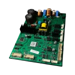 Tarjeta DA92-01692U en perspectiva, transformador amarillo y disipador negro