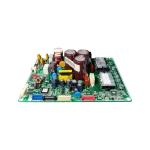 PCB DB93-10952E Samsung | Vista frontal PCB Main-OUT Samsung DB93-10952E (outdoor) – vista frontal baja con capacitores y disipadores