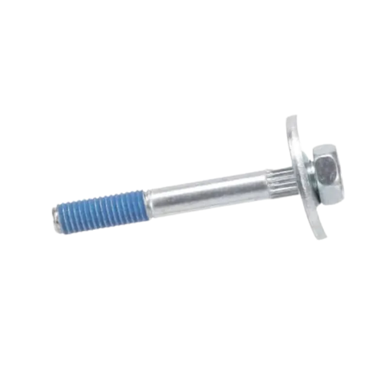 Perno Samsung DC97-02412A – Vista lateral con fijador Perno de ensamble Samsung DC97-02412A para lavadora WF22R6270AP/CO con fijador azul