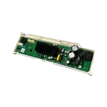 DC92-02388K – Vista tres cuartos Main Board DC92-02388K Samsung, tres cuartos; disipador negro, transformador amarillo y capacitores de filtro.