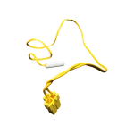 DA32-00070B – Vista en perspectiva del sensor Sonda NTC DA32-00070B vista en perspectiva; mazo amarillo y cápsula blanca.