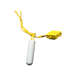 DA32-00070B – Primer plano de cápsula y conector Termistor NTC DA32-00070B primer plano de cápsula blanca y conector amarillo.