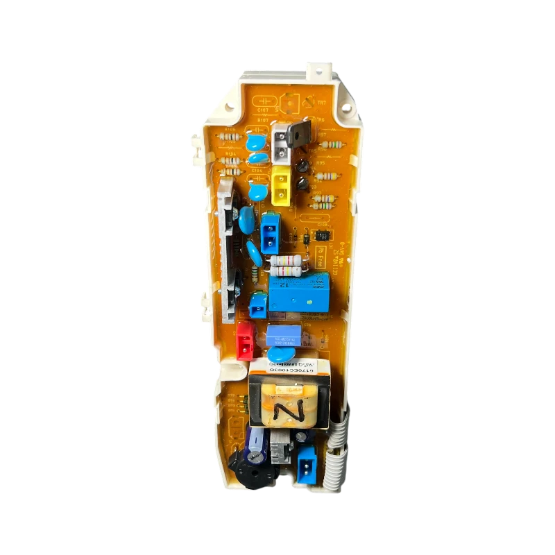 Tarjeta Display LG 6871EN1009Z – Vista frontal Tarjeta display LG 6871EN1009Z para lavadora, vista frontal con transformador, relés y conectores