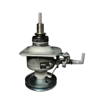 Módulo de embrague DC97-14818L con palanca de accionamiento y resorte, vista lateral.