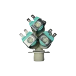Válvula de agua DC62-00142G Samsung, tres solenoides con terminales eléctricos