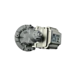 Bomba de drenaje DC31-00181C Samsung Lavadora – Vista superior Bomba de drenaje DC31-00181C Samsung vista superior con carcasa gris.