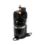 Compresor KSK89D29UEZD para aire acondicionado, vista lateral con base y conectores